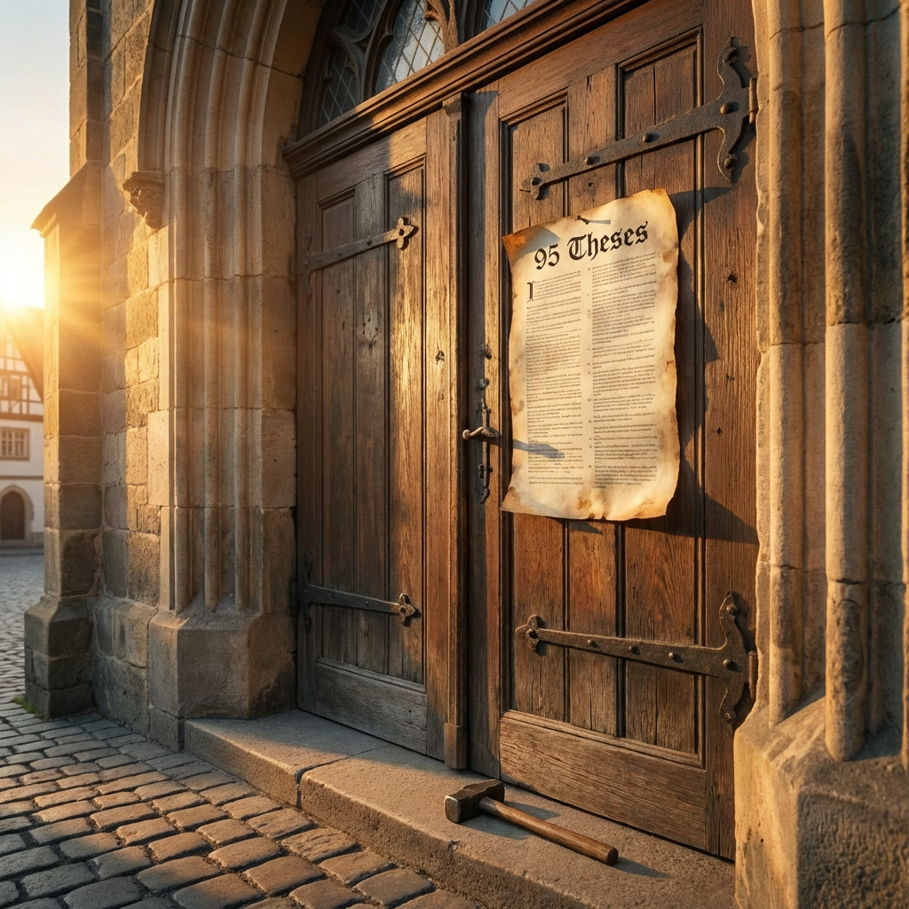 When a Monk Nailed Truth to a Door